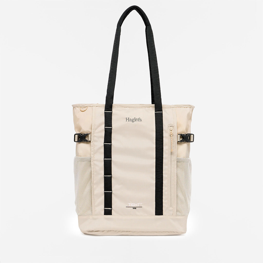main Haglofs Tight Tote 25L, Chalk Beige True Black, Detail Shot 1