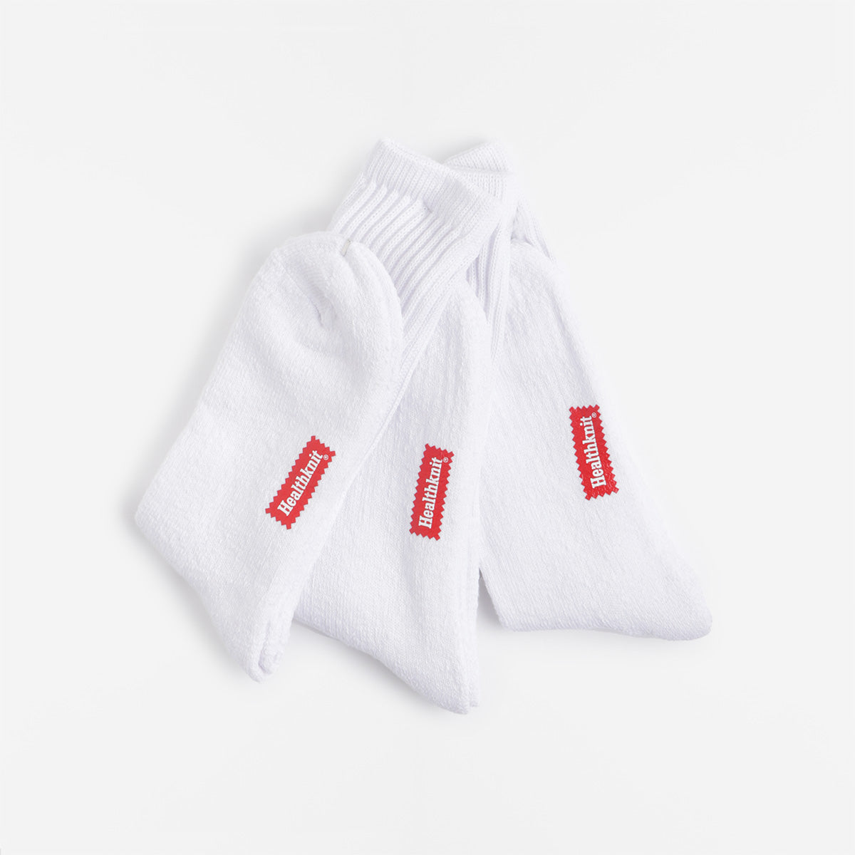 Healthknit 3 Pack Socks, White, Detail Shot 3