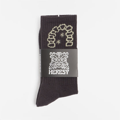 Heresy Arch Socks, Black, Detail Shot 2