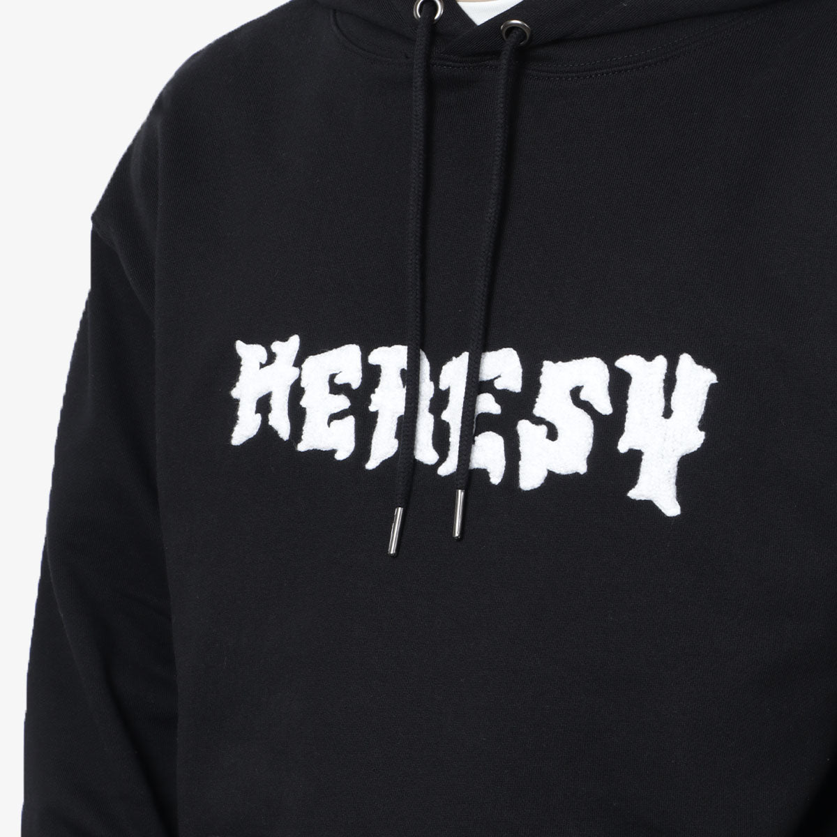 Heresy Crypt Pullover Hoodie, Black, Detail Shot 2