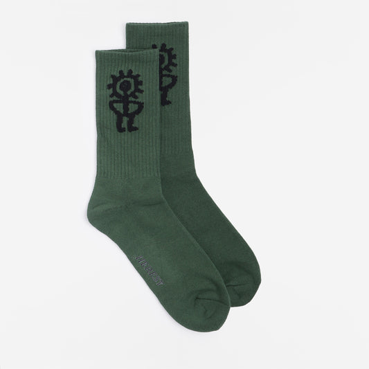 Heresy Sungod Socks, Green, Detail Shot 1