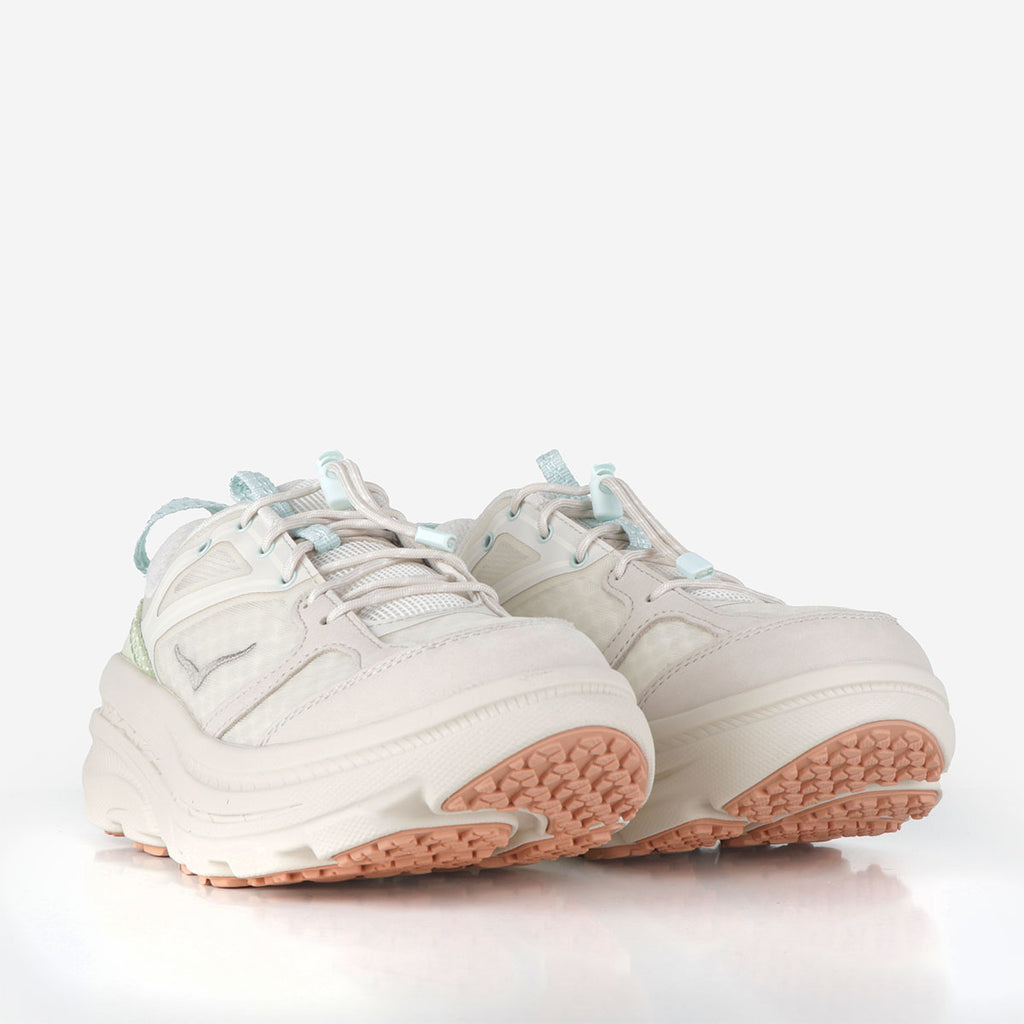 HOKA Bondi B3LS Shoes, Oat Milk Oat Milk, Detail Shot 2