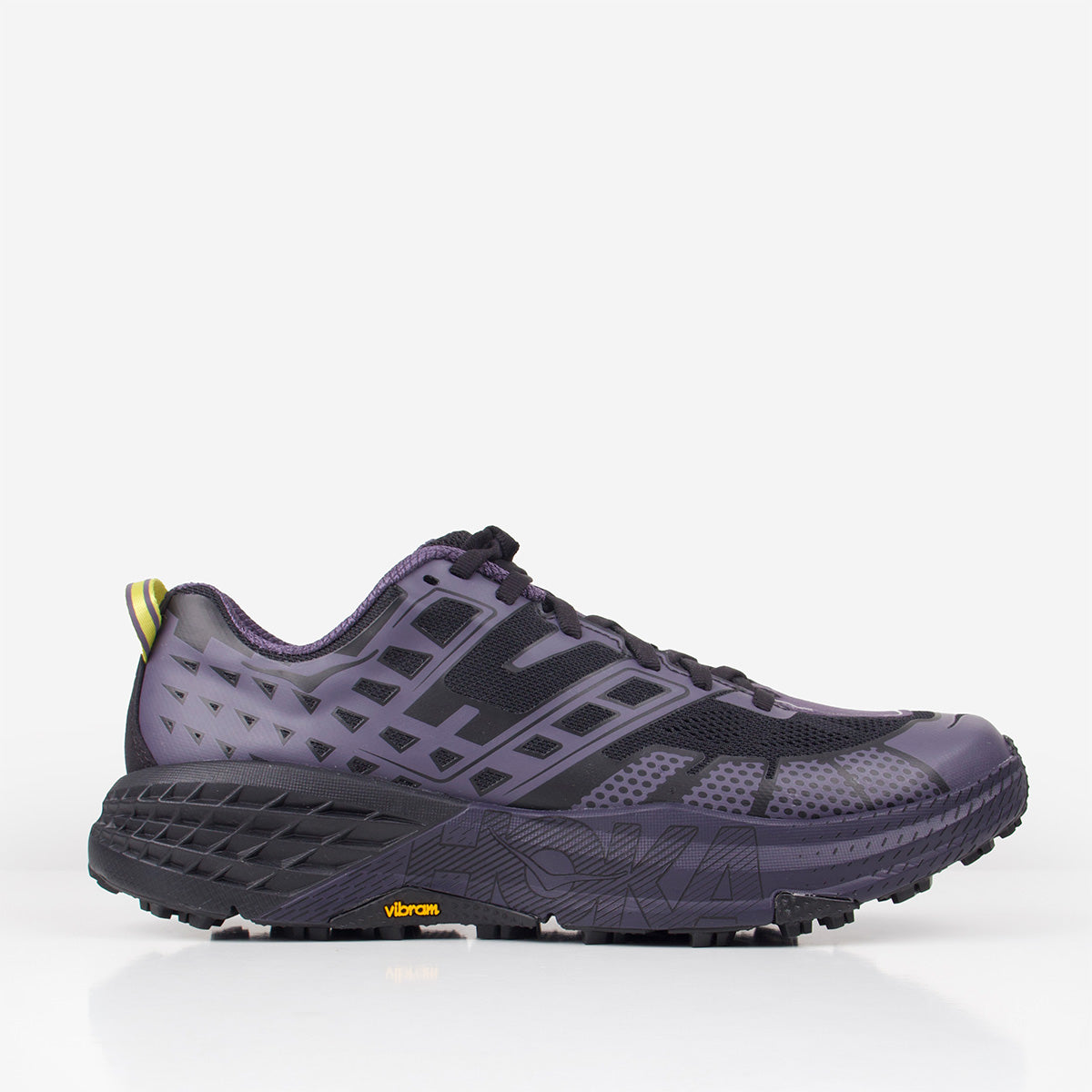 main HOKA Speedgoat 2 Shoes, Black Squid Ink, Detail Shot 1