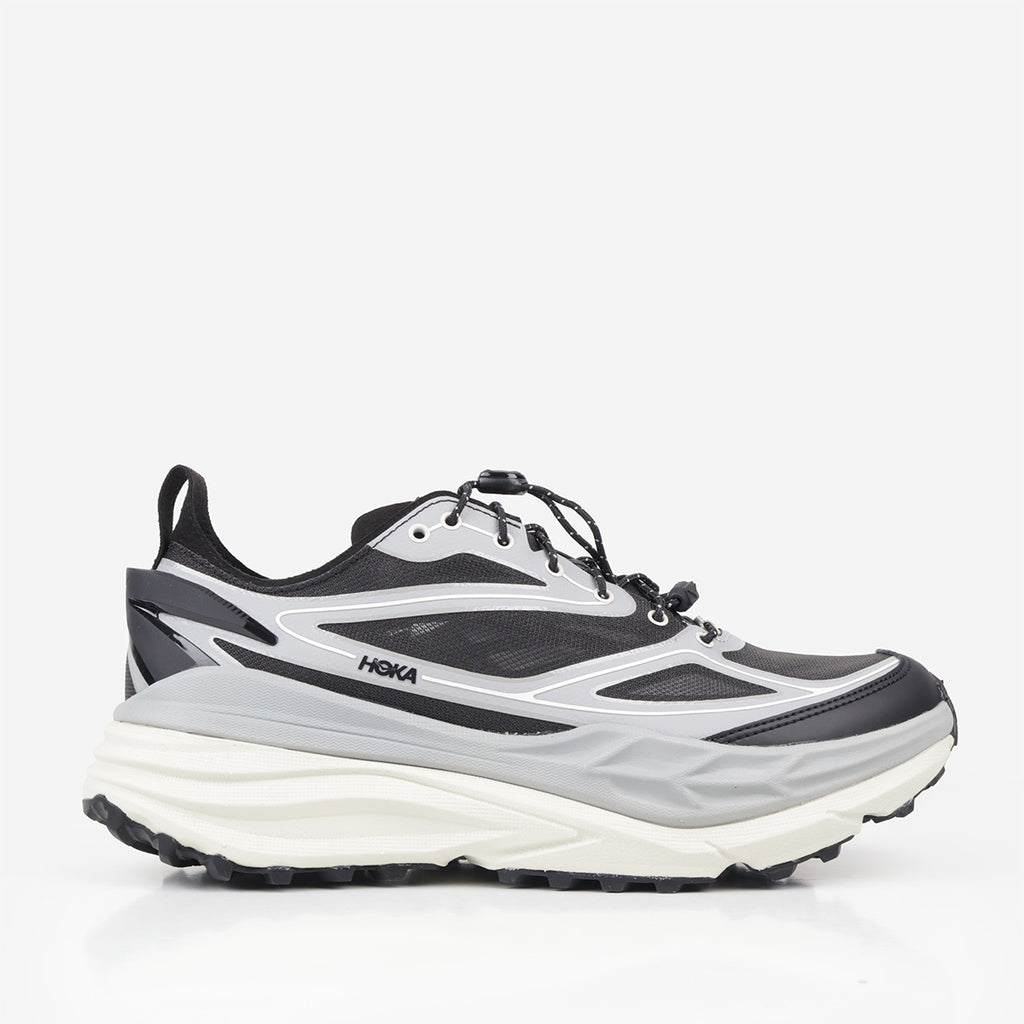 HOKA Stinson One7 Shoes, Stellar Grey Eggshell, Detail Shot 1