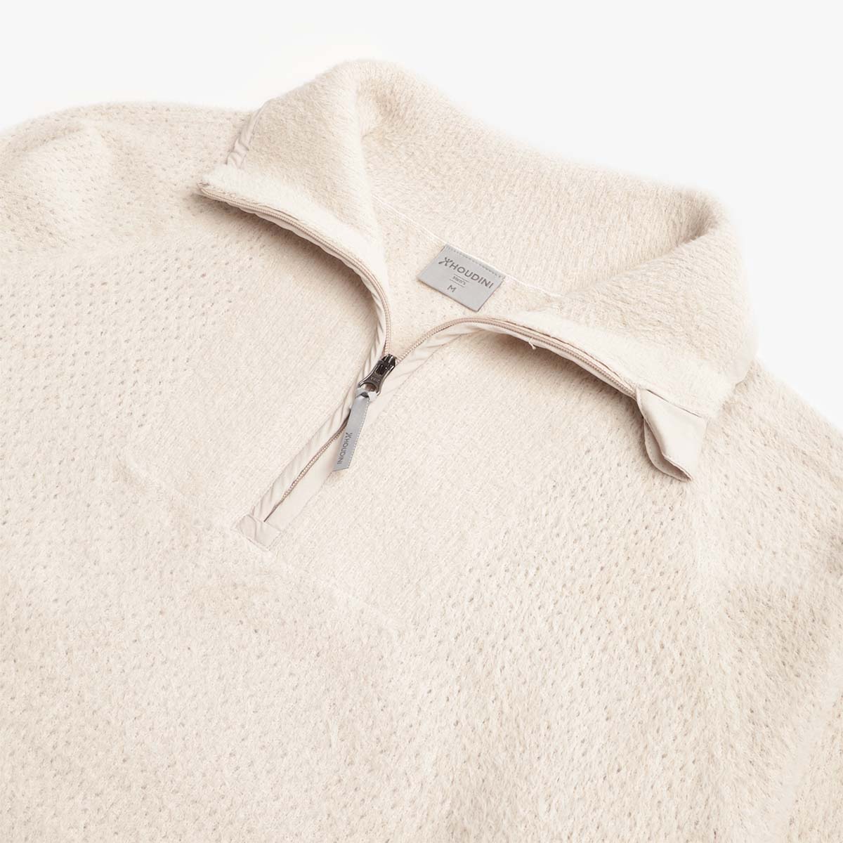 main Houdini Lykan Half Zip Fleece Jacket, Foggy Mountain, Detail Shot 4