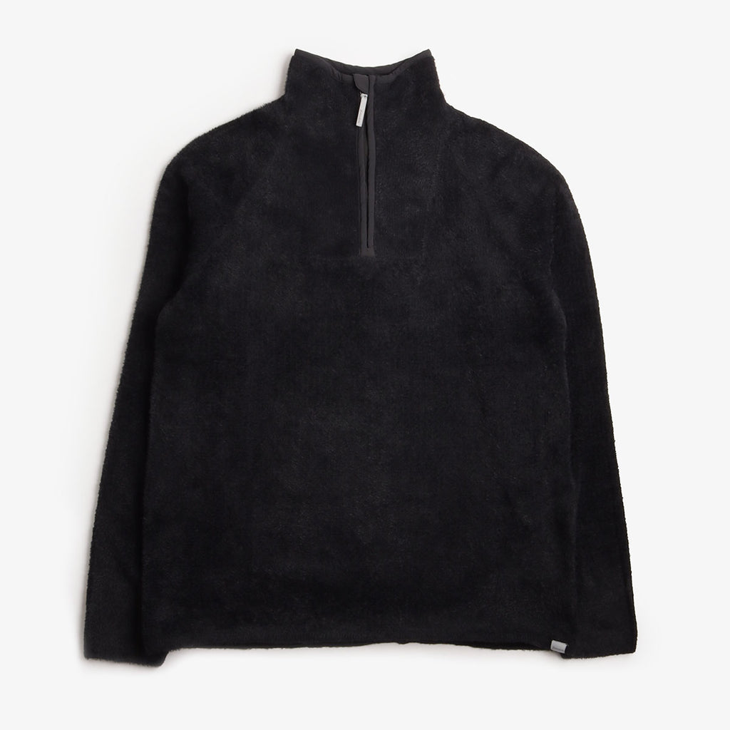 Houdini Lykan Half Zip Fleece Jacket, True Black, Detail Shot 1