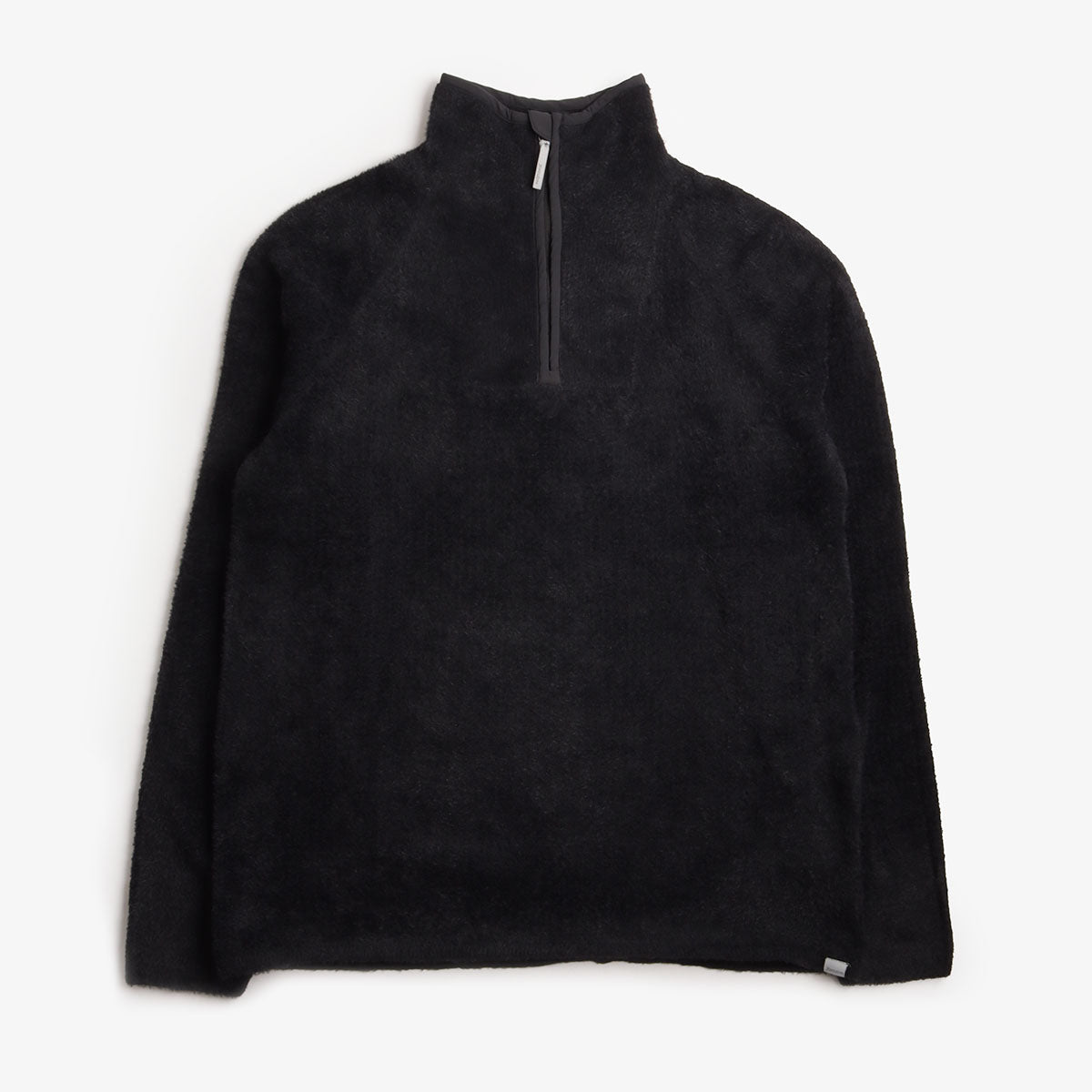 main Houdini Lykan Half Zip Fleece Jacket, True Black, Detail Shot 1