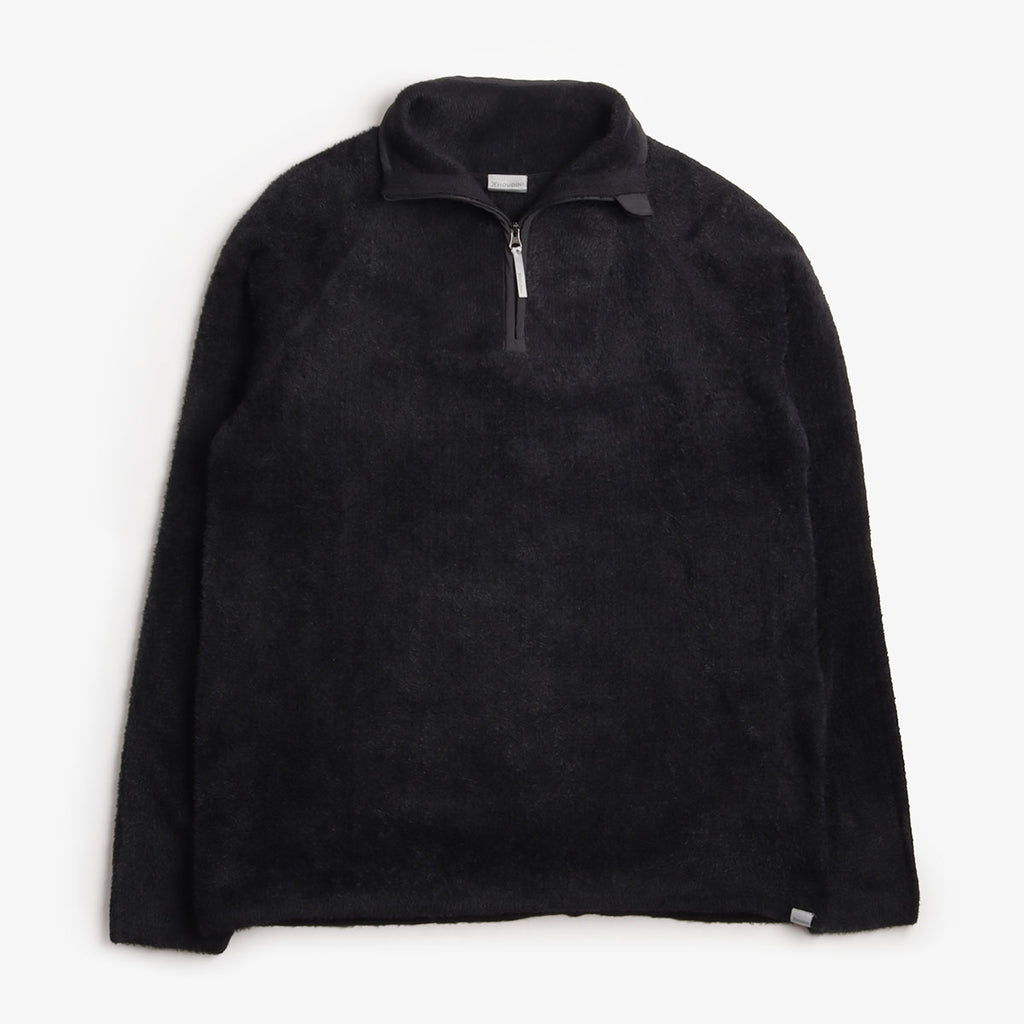 Houdini Lykan Half Zip Fleece Jacket, True Black, Detail Shot 2