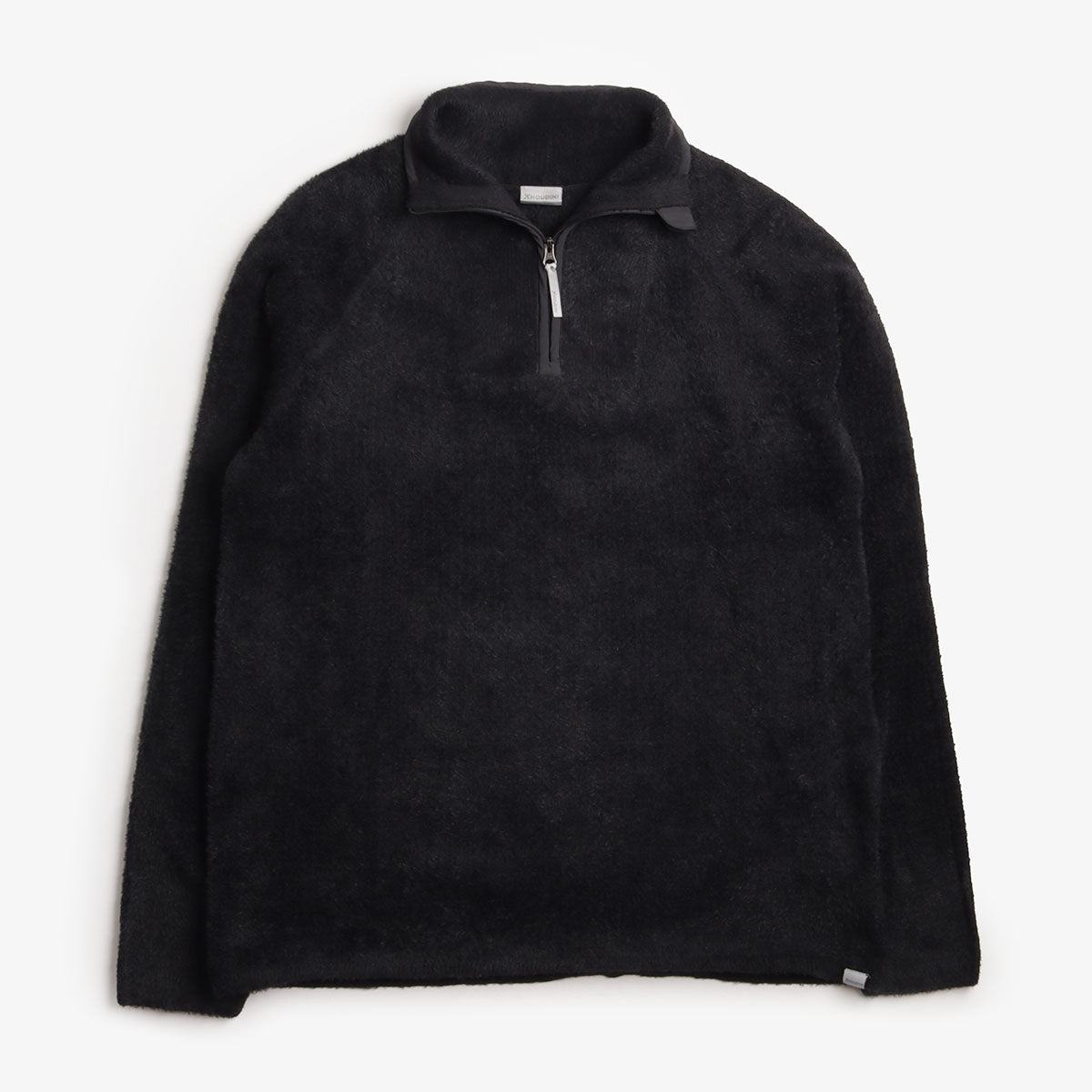 main Houdini Lykan Half Zip Fleece Jacket, True Black, Detail Shot 2