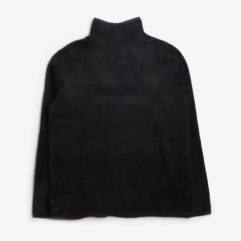 Houdini Lykan Half Zip Fleece Jacket, True Black, Detail Shot 3