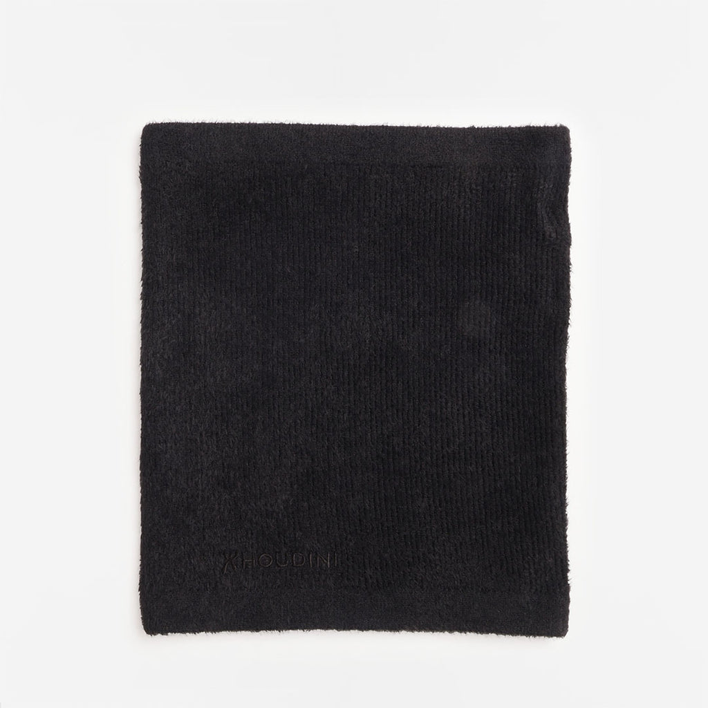 Houdini Lykan Neck Gaiter, True Black, Detail Shot 1