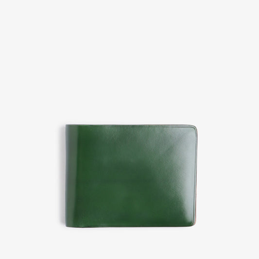 Il Bussetto Bifold Wallet, Forest Green, Detail Shot 1