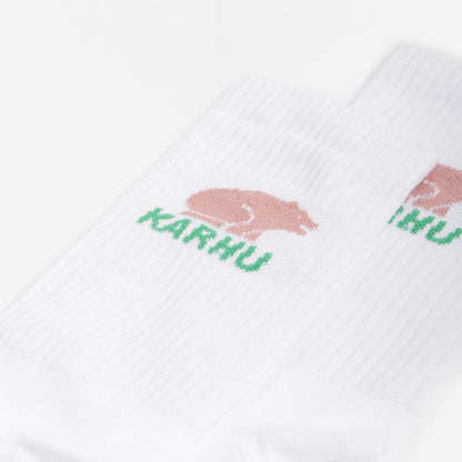 Karhu Classic Logo Crew Socks, Bright White, Lilas, Detail Shot 3
