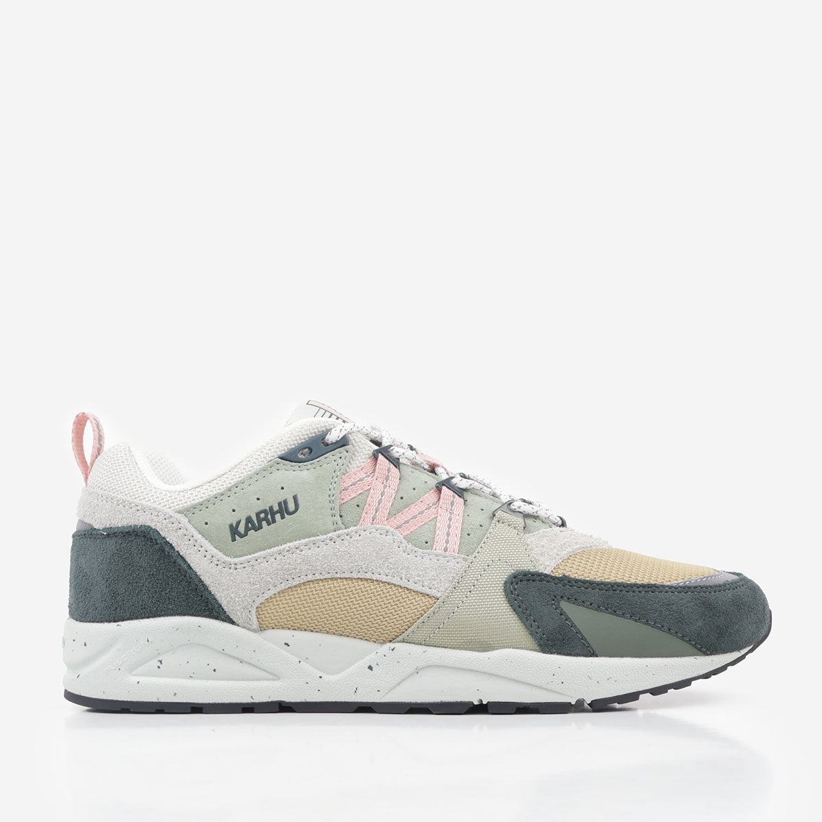 main Karhu Fusion 2.0 Shoes, Darkest Spruce Cameo Rose, Detail Shot 1