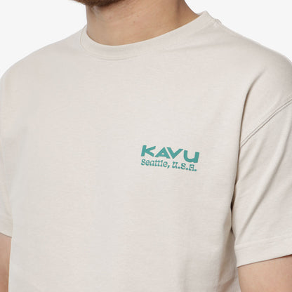 Kavu Botanical Society T-Shirt, Oatmeal, Detail Shot 3