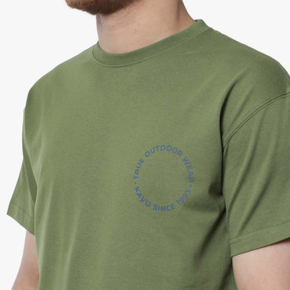 Kavu Breaker T-Shirt, Green Moss, Detail Shot 3