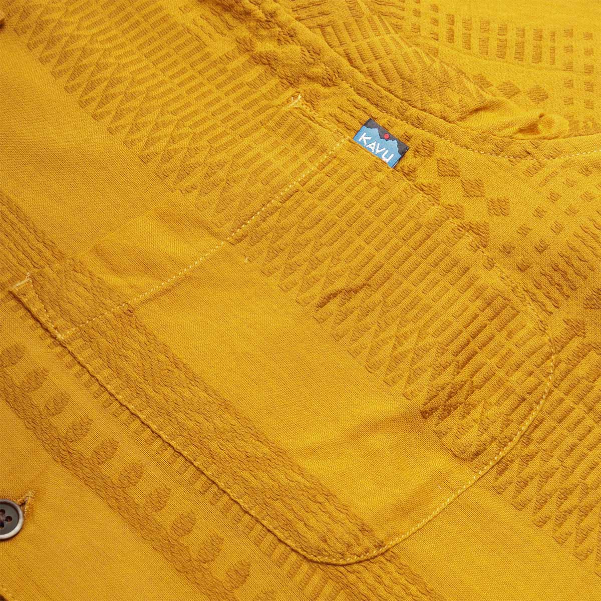 Kavu Castaway Shirt, Wood Dobby, Detail Shot 4