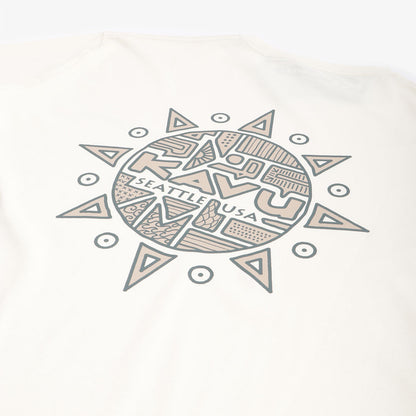 Kavu Compass T-Shirt, Off White, Detail Shot 3