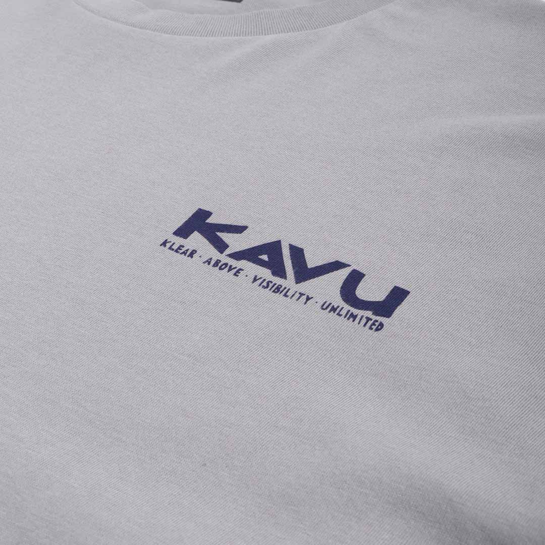 Kavu Daily Dose Long Sleeve T-Shirt, Ultimate Grey, Detail Shot 3