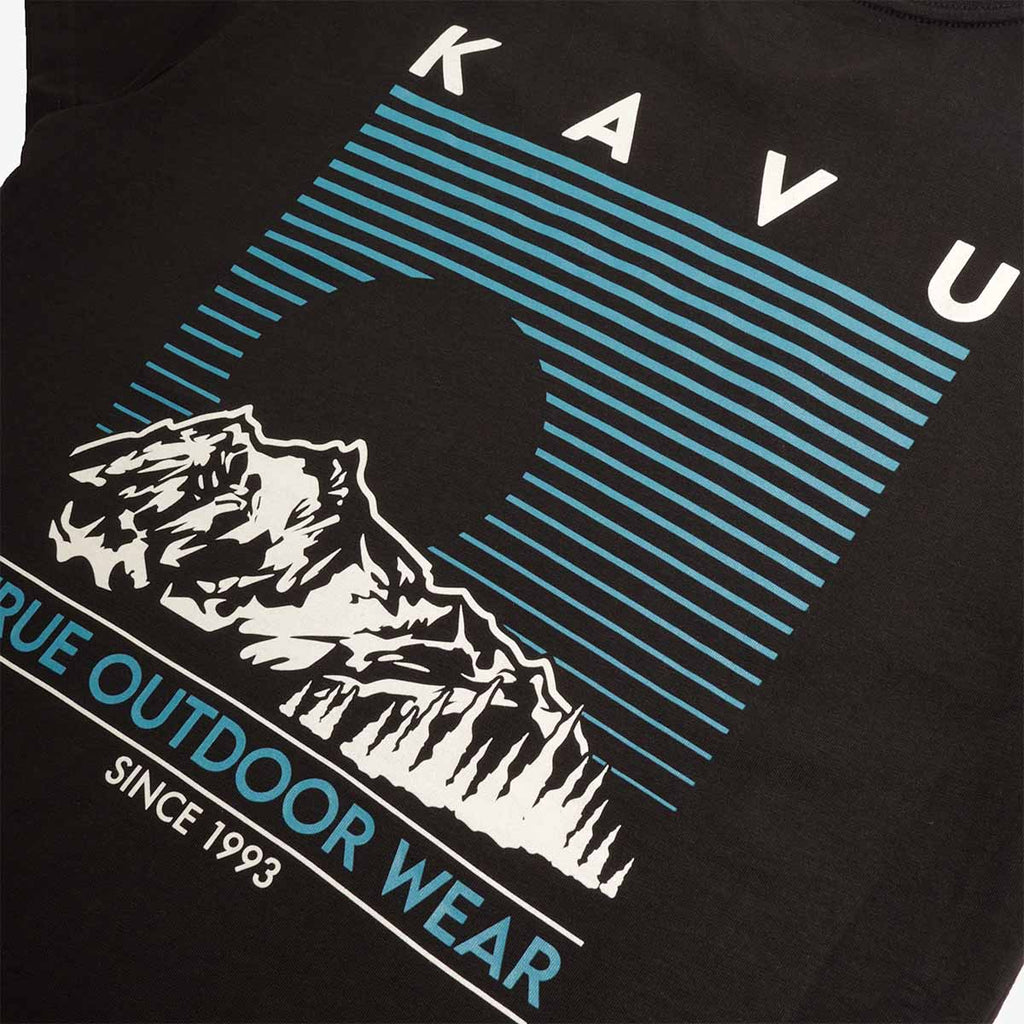 Kavu Landscape T-Shirt, Black, Detail Shot 4