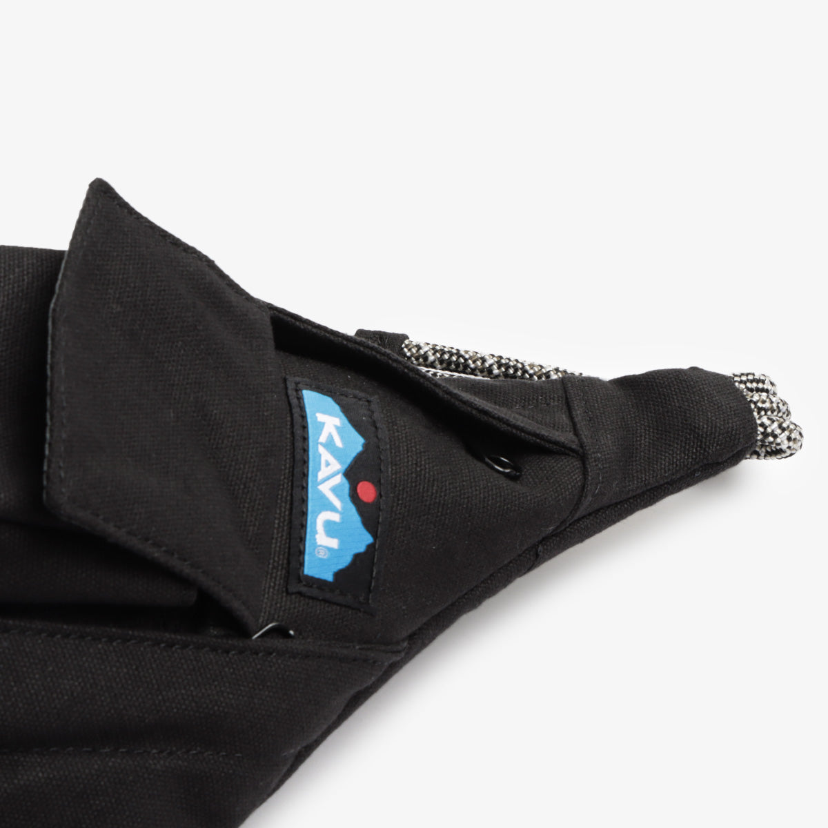 Kavu Mini Rope Bag, Black, Detail Shot 2