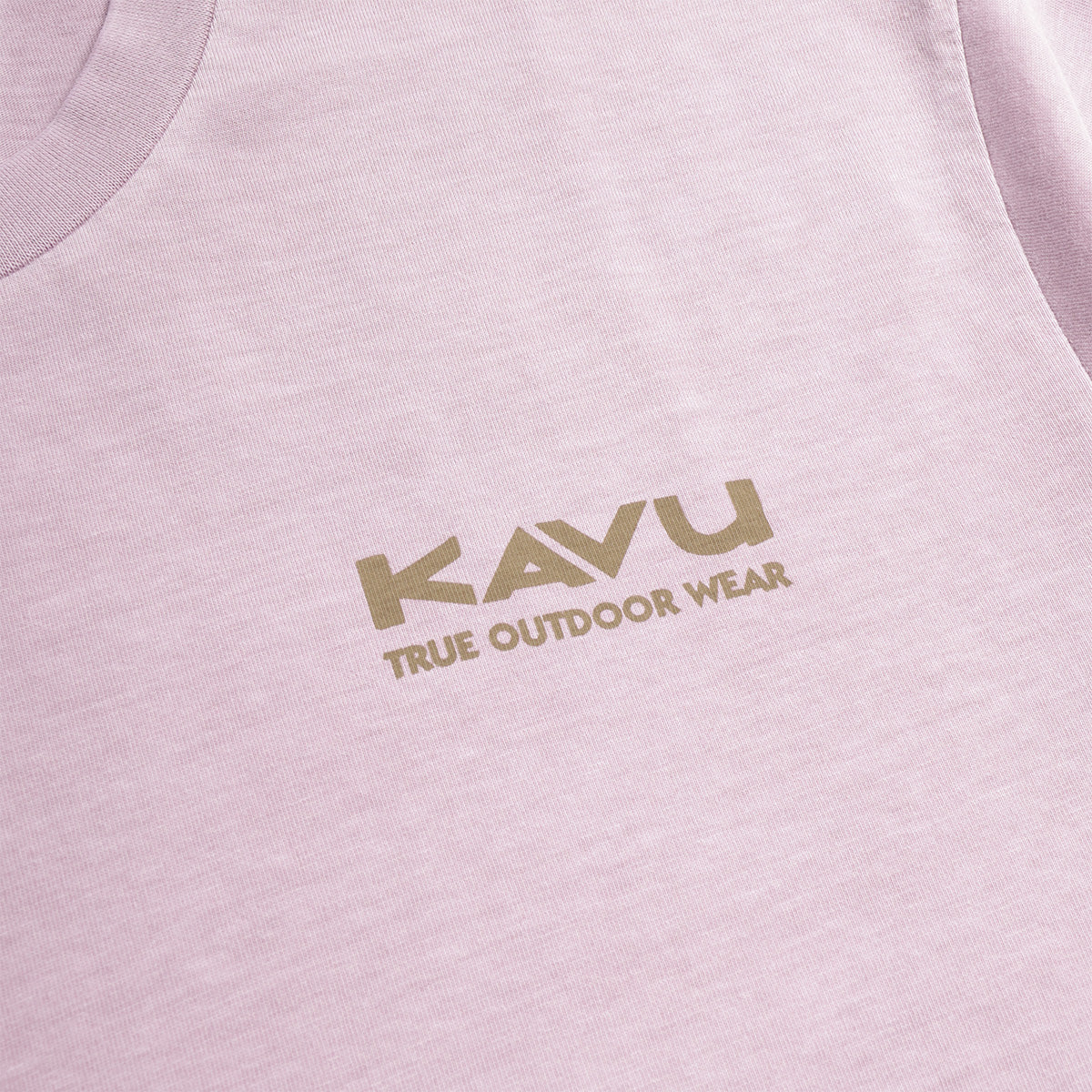 main Kavu Salmon T-Shirt, Dusted Grape, Detail Shot 2