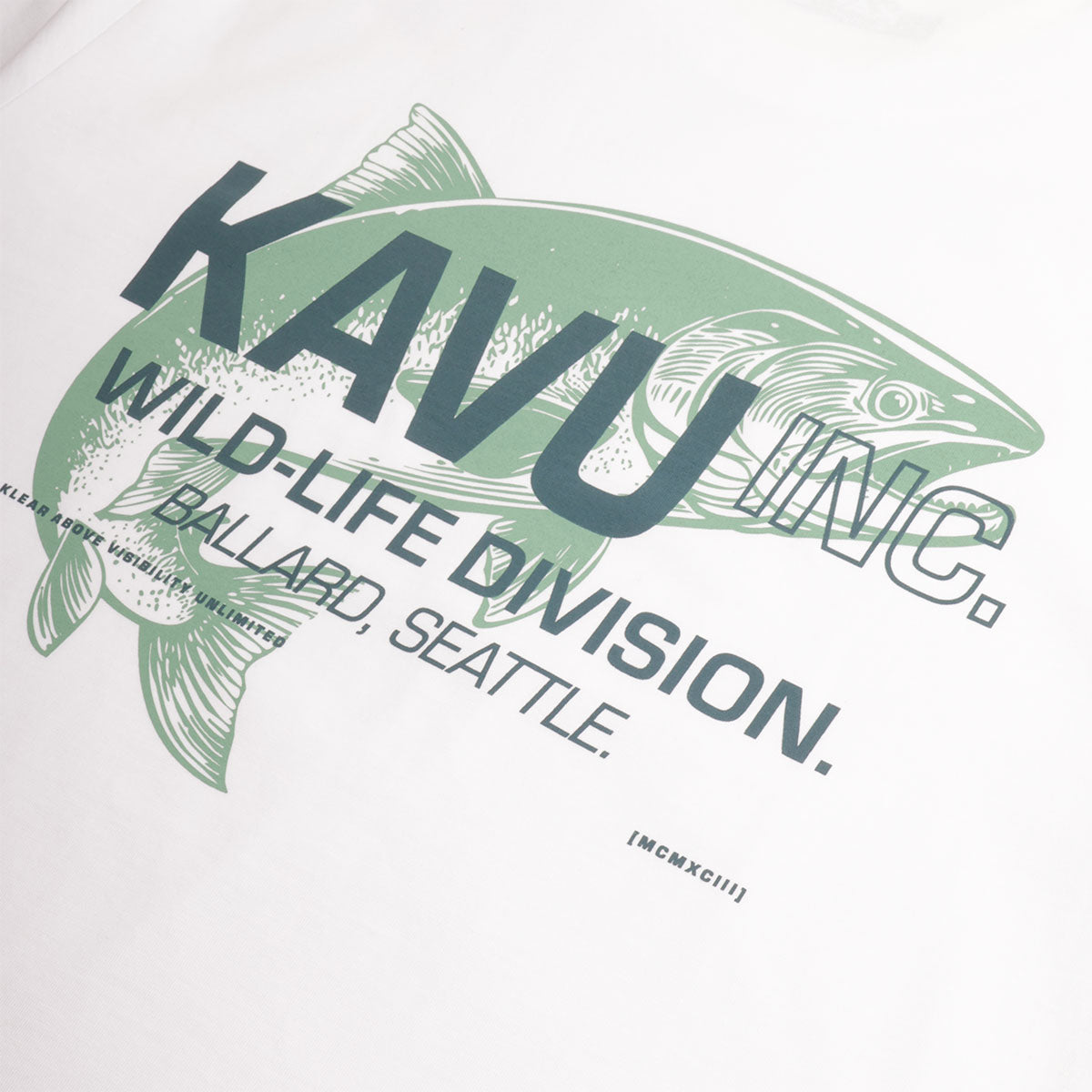 Kavu Wild Life T-Shirt, Off White, Detail Shot 4