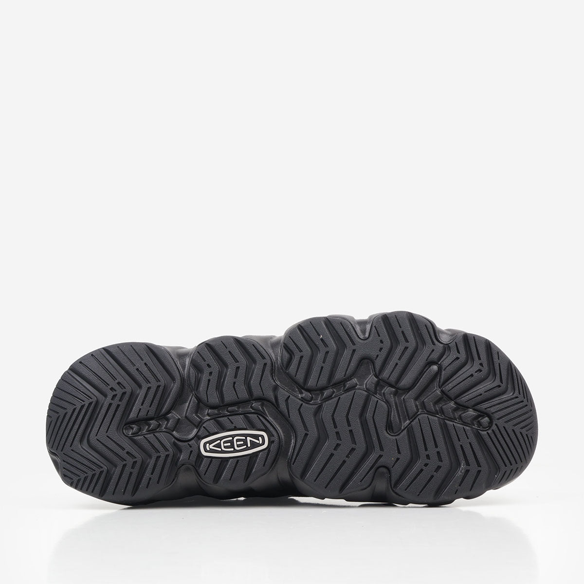 main Keen Hyperport Clog Leather Shoes, Sea Turtle Black, Detail Shot 4