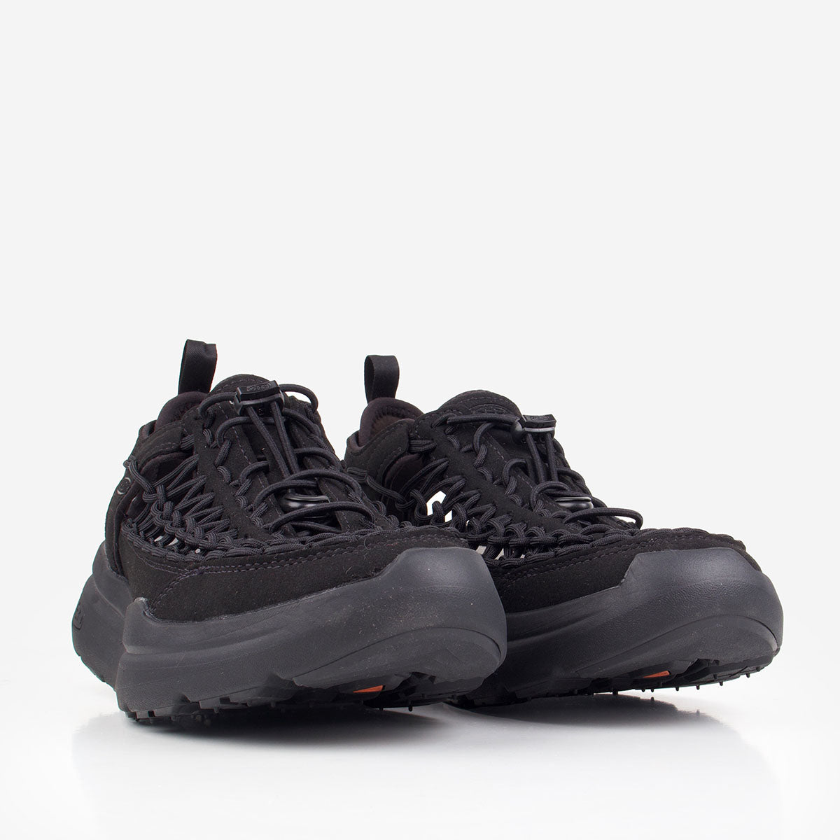 main Keen Uneek WK Sandals, Black Black, Detail Shot 2