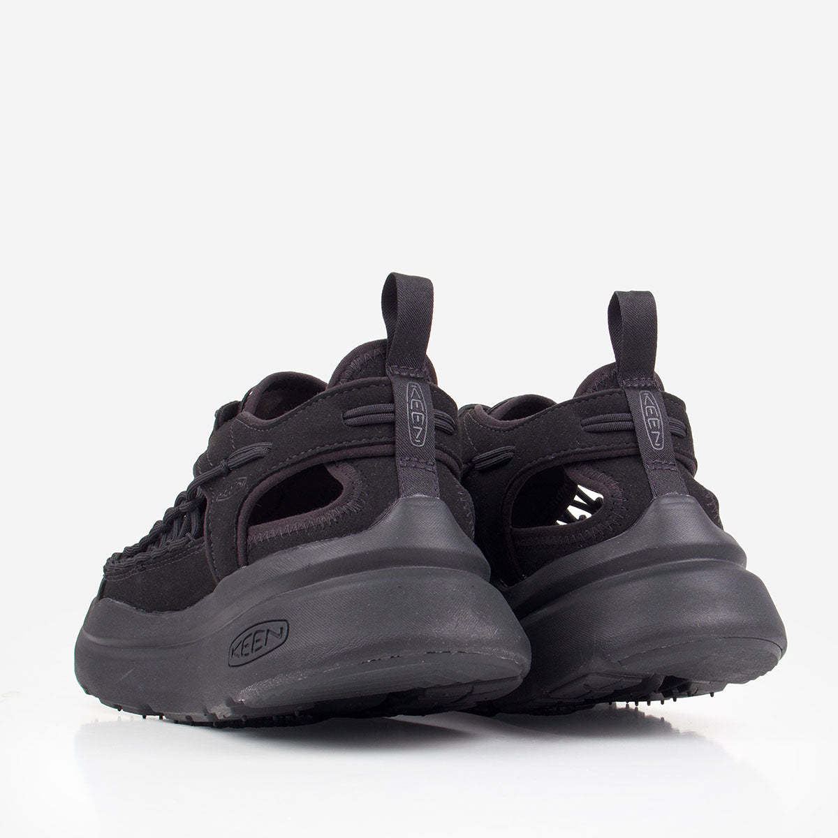 main Keen Uneek WK Sandals, Black Black, Detail Shot 3