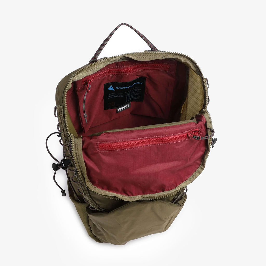 Klattermusen Gilling Backpack 20L, Olive, Detail Shot 4