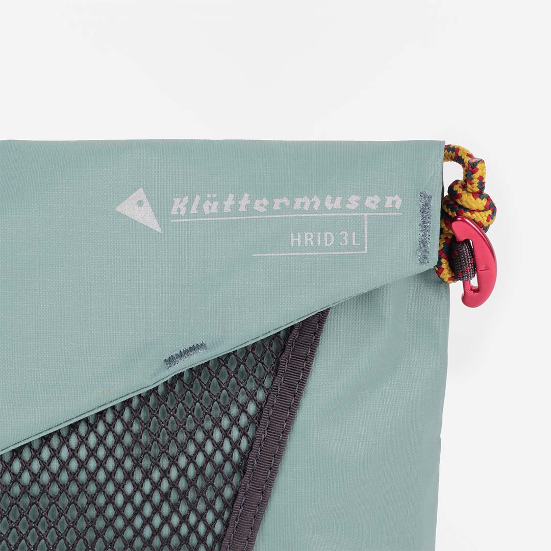 main Klattermusen Hrid WP Accessory Bag 3L, Jade Green, Detail Shot 3