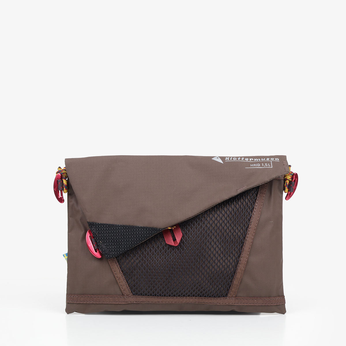 Klattermusen Hrid Wp Accessory Bag 1.5L in Brown, front view