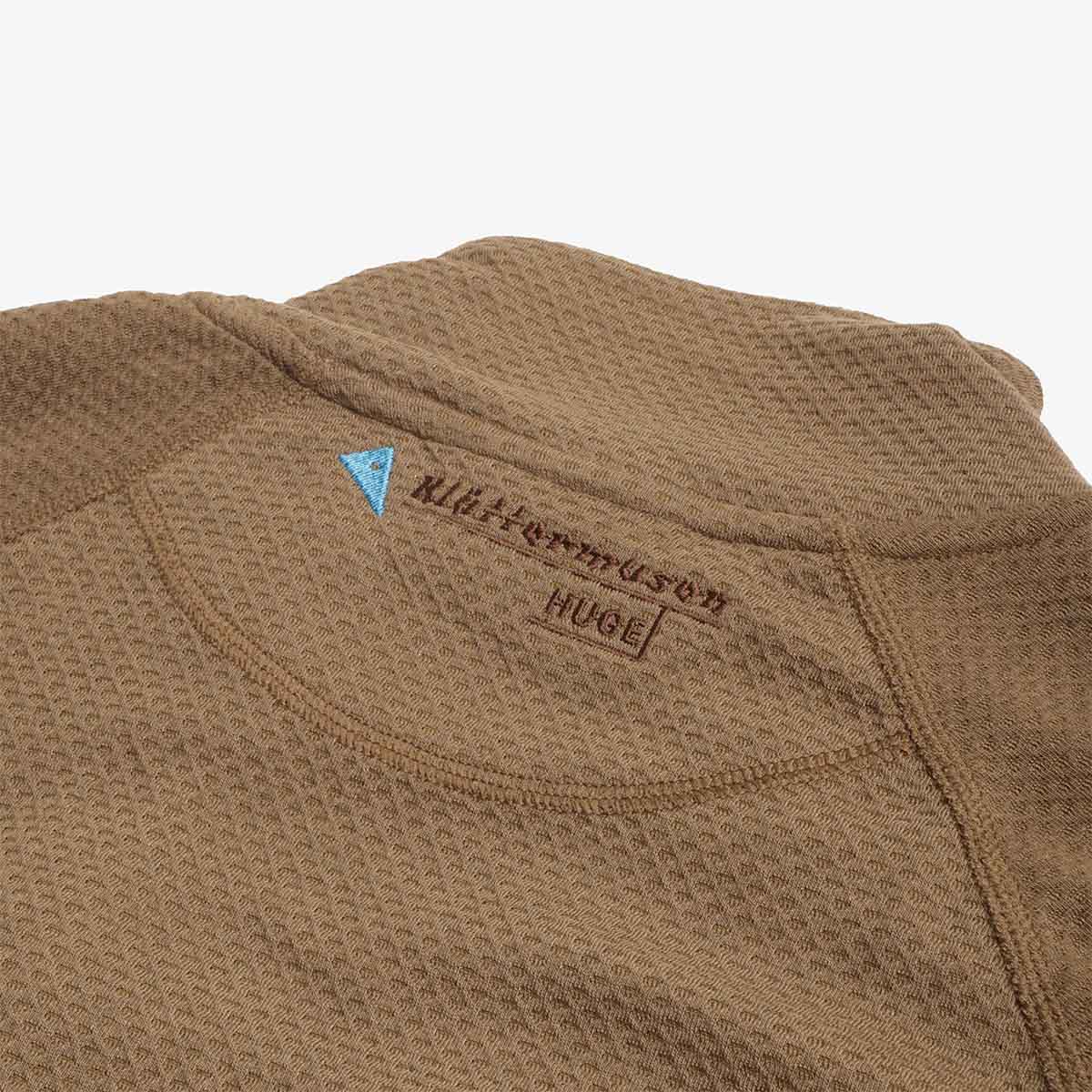 Klattermusen Huge Half Zip Sweater, Olive, Detail Shot 7