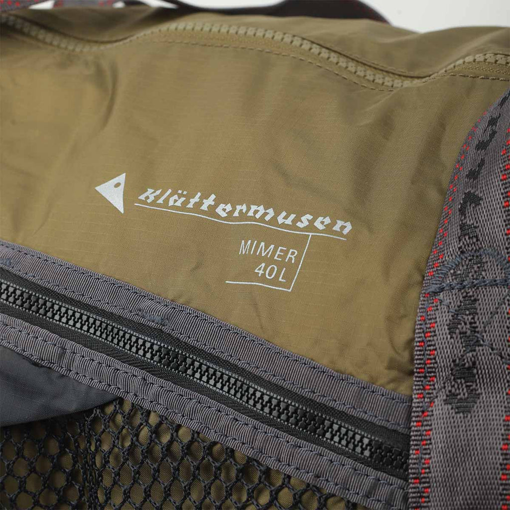 Klattermusen Mimer Dufflebag 40L, Olive, Detail Shot 5