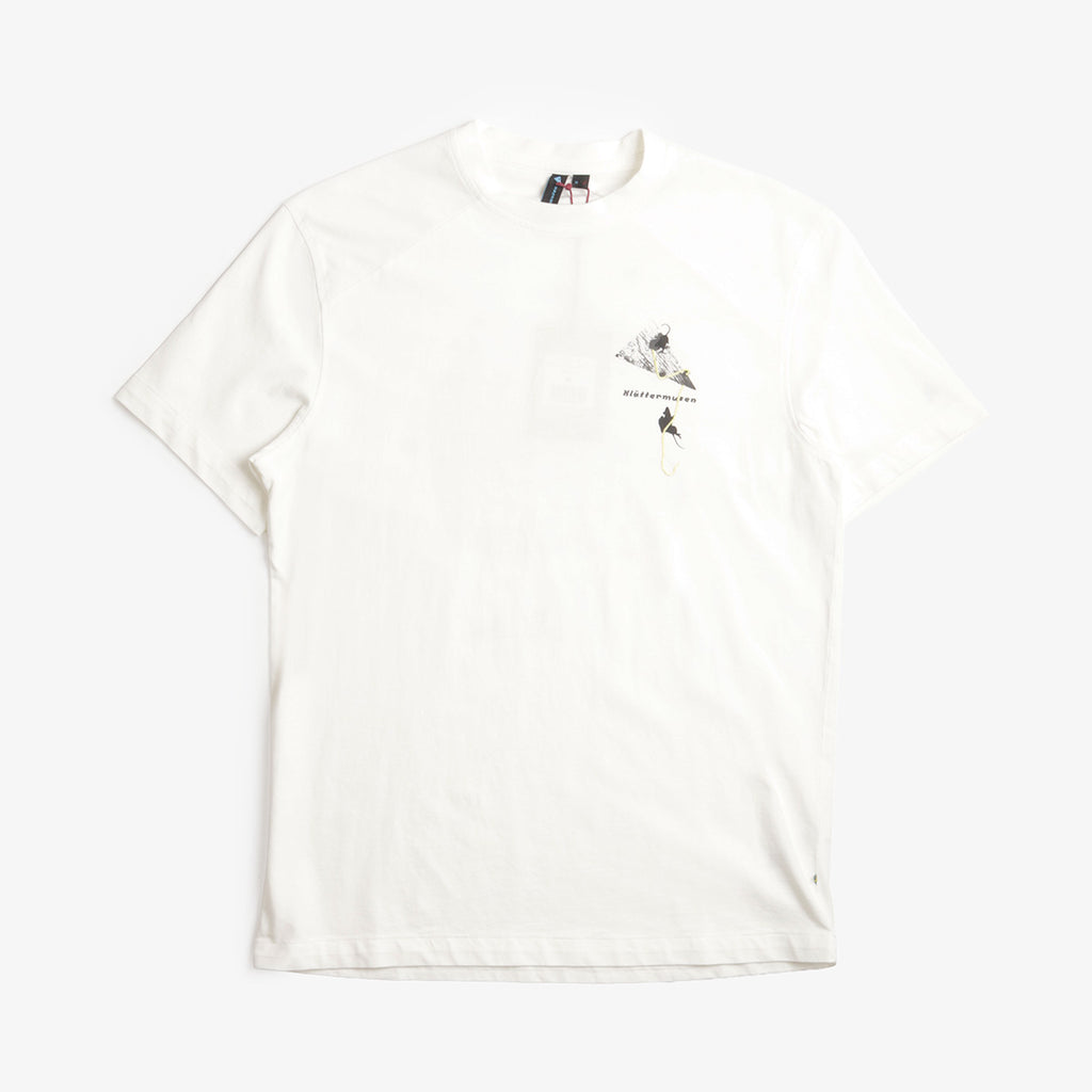 Klattermusen Root Glacier T-Shirt, Snow, Detail Shot 1