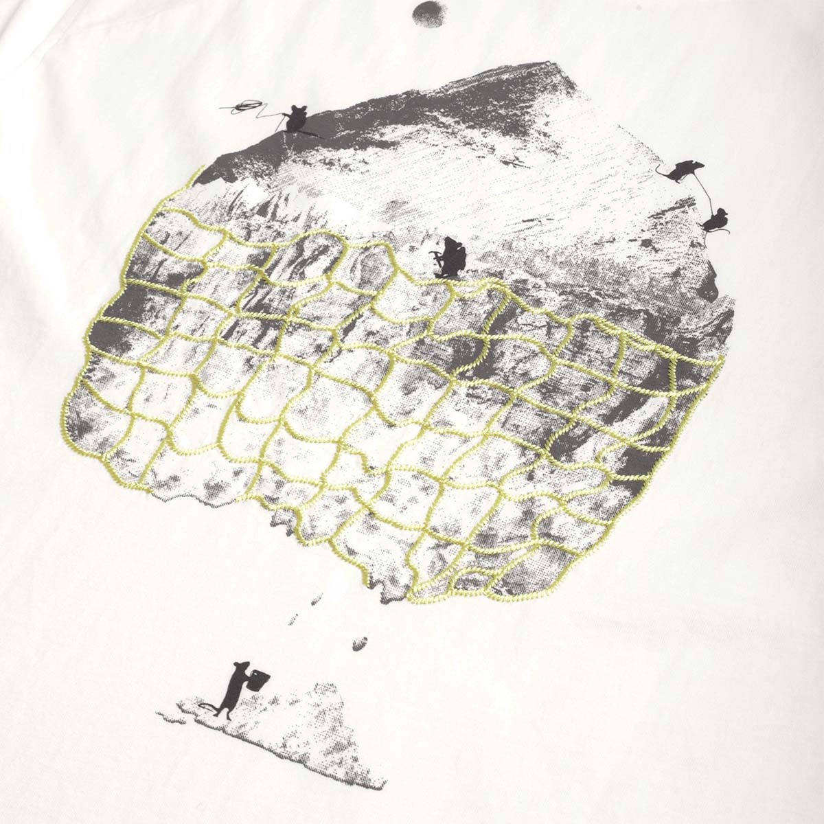 main Klattermusen Root Glacier T-Shirt, Snow, Detail Shot 5