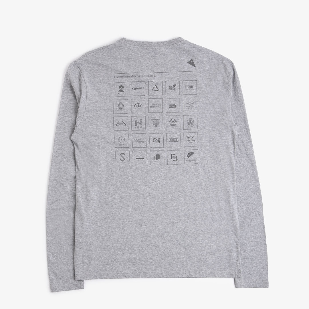 Klattermusen Runa Elements Long Sleeve T-Shirt - Grey Melange – Urban ...