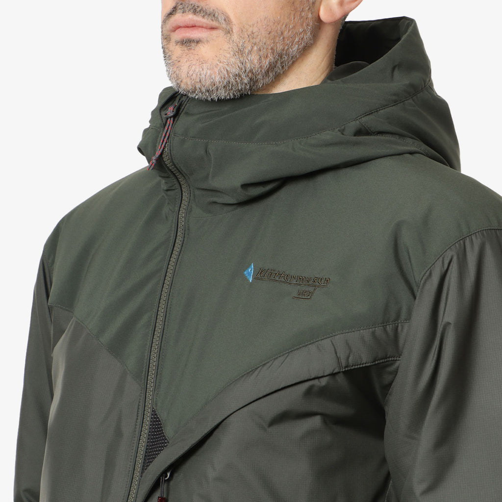 Klattermusen Urd Hood Jacket, Roisin Green, Detail Shot 2