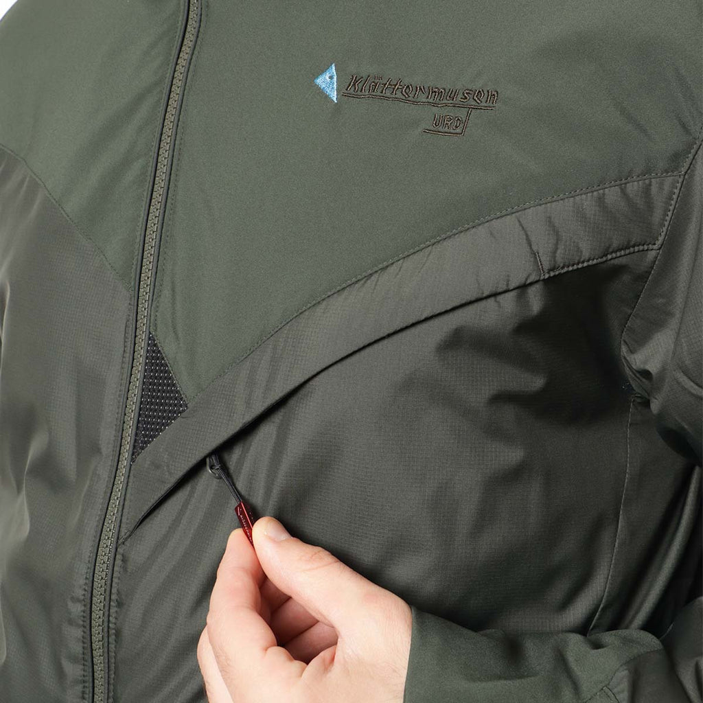 Klattermusen Urd Hood Jacket, Roisin Green, Detail Shot 4