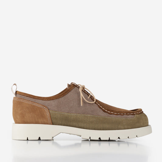 Kleman Bastille Cord Shoes, Khaki/Taupe/Brown, Detail Shot 1