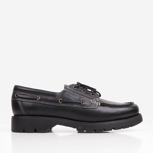 Kleman Embruns Oak Shoes, Black, Detail Shot 1
