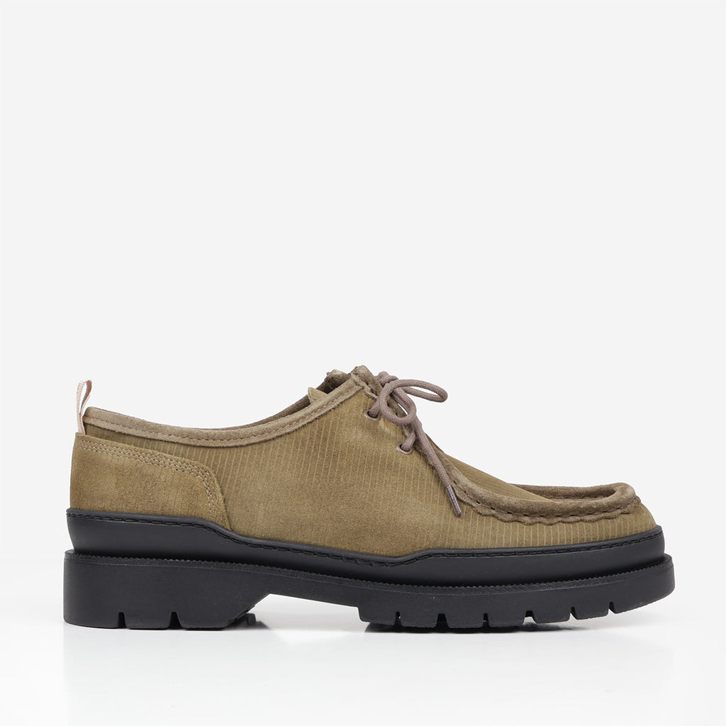 Kleman Major V Cord Shoes, Khaki, Detail Shot 1