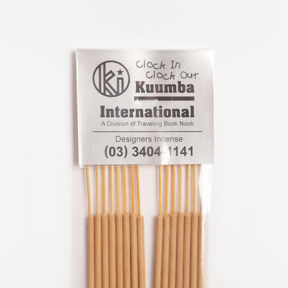 Kuumba Regular Incense Stick, Clock In Clock Out, Detail Shot 1
