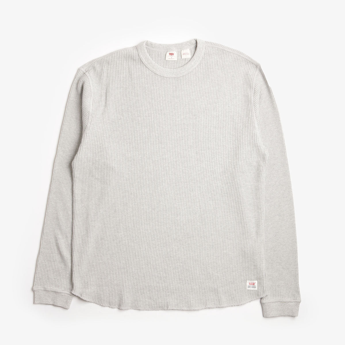 Levi's Long Sleeve Relaxed Thermal T-Shirt, Light Mist Heather, Detail Shot 1