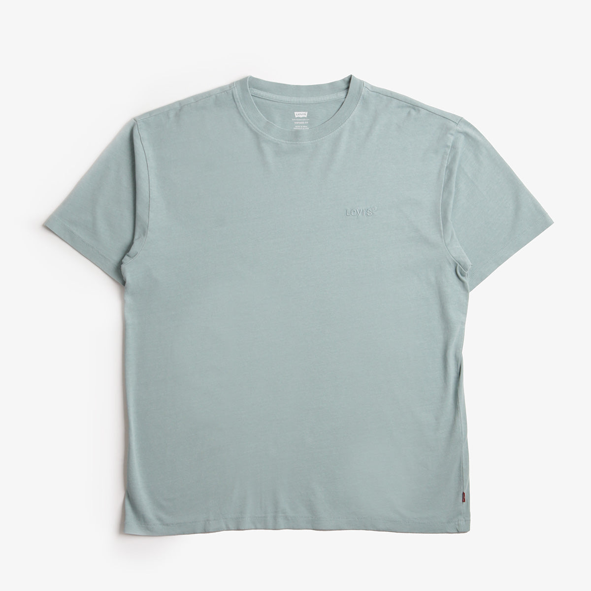 Levi's Red Tab Vintage T-Shirt, Garment Dye Stone Blue, Detail Shot 1
