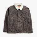 Levi's Relaxed Fit Sherpa Trucker Jacket, Salt Lake Sherpa, Detail Shot 1