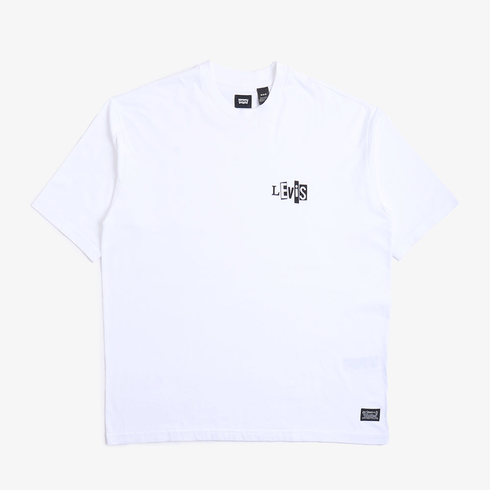 Levis Skate Graphic Box T-Shirt, LSC White Core Black, Detail Shot 1