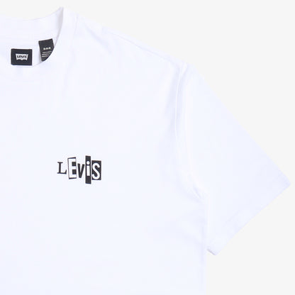 Levis Skate Graphic Box T-Shirt, LSC White Core Black, Detail Shot 2