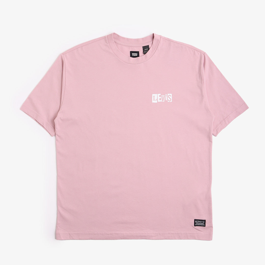 Levis Skate Graphic Box T-Shirt, Core Pink Graphic, Detail Shot 1